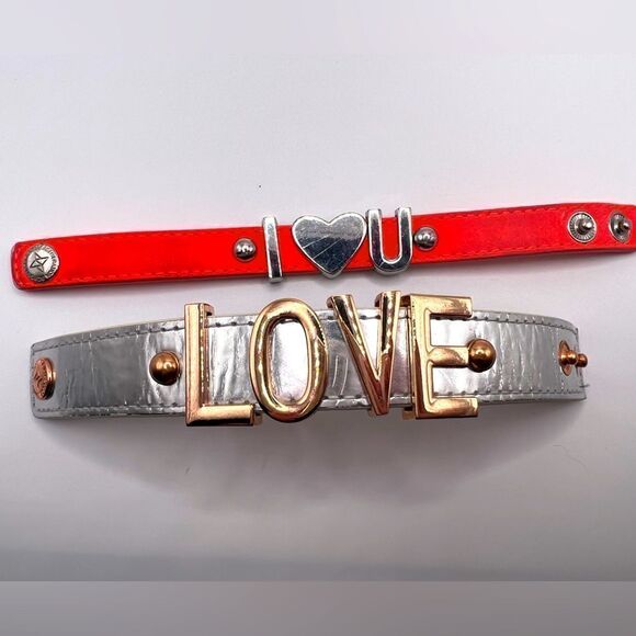 *3/$20* Set of 2 BCBGeneration Love cuff bracelets - Picture 1 of 3